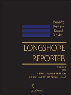 cover image of Benefits Review Board Service Longshore Reporter